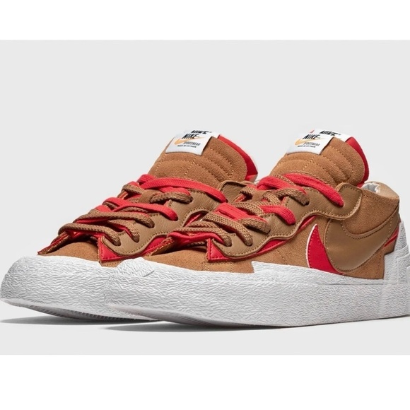 Nike Other - New Nike Blazer Low x Sacai British Tan 2021 Sneakers Size 5.5